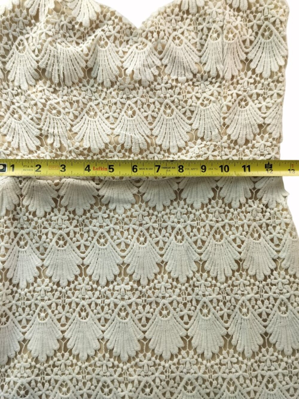 Charlotte Russe Strapless Cream Lace Mini Dress - Picture 6 of 8